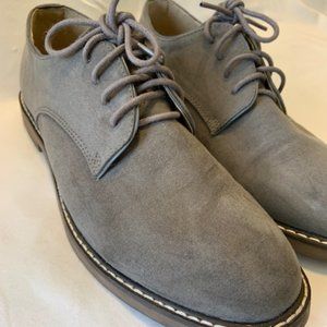 Faux-Suede Bucks_Men Dress Shoes- Grey